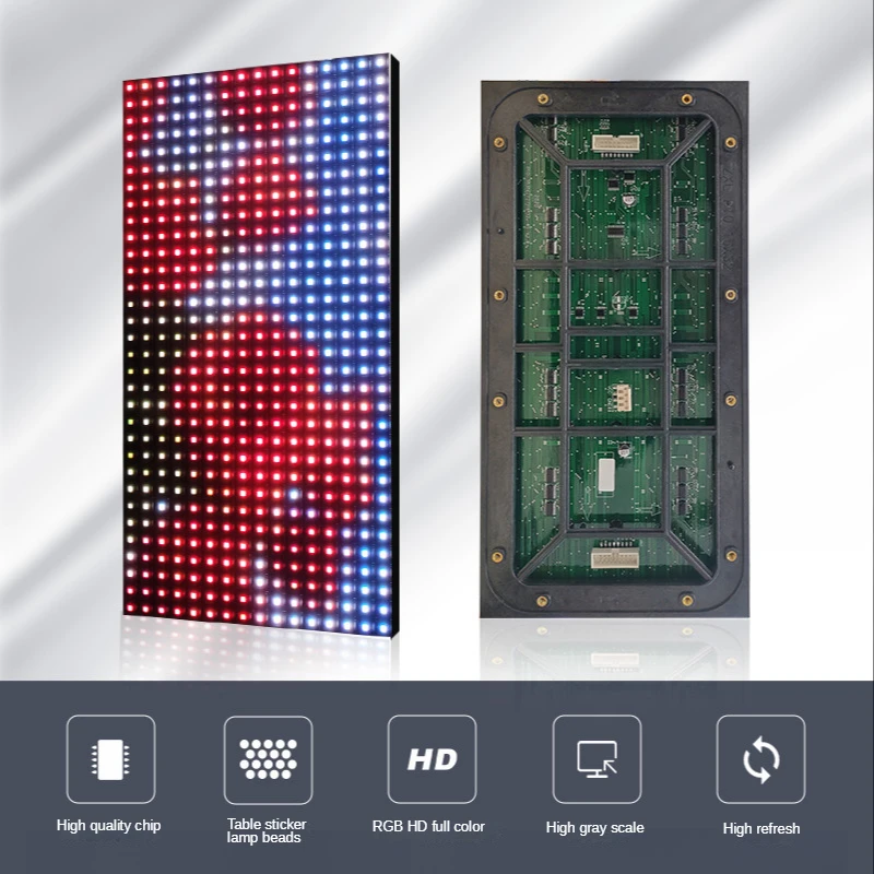 320x160mm P10 Outdoor Full Color LED Screen Display Module 32*16 Pixels SMD3535/SMD2727 RGB P10mm 1/2 or 1/4 Scan Led Panel