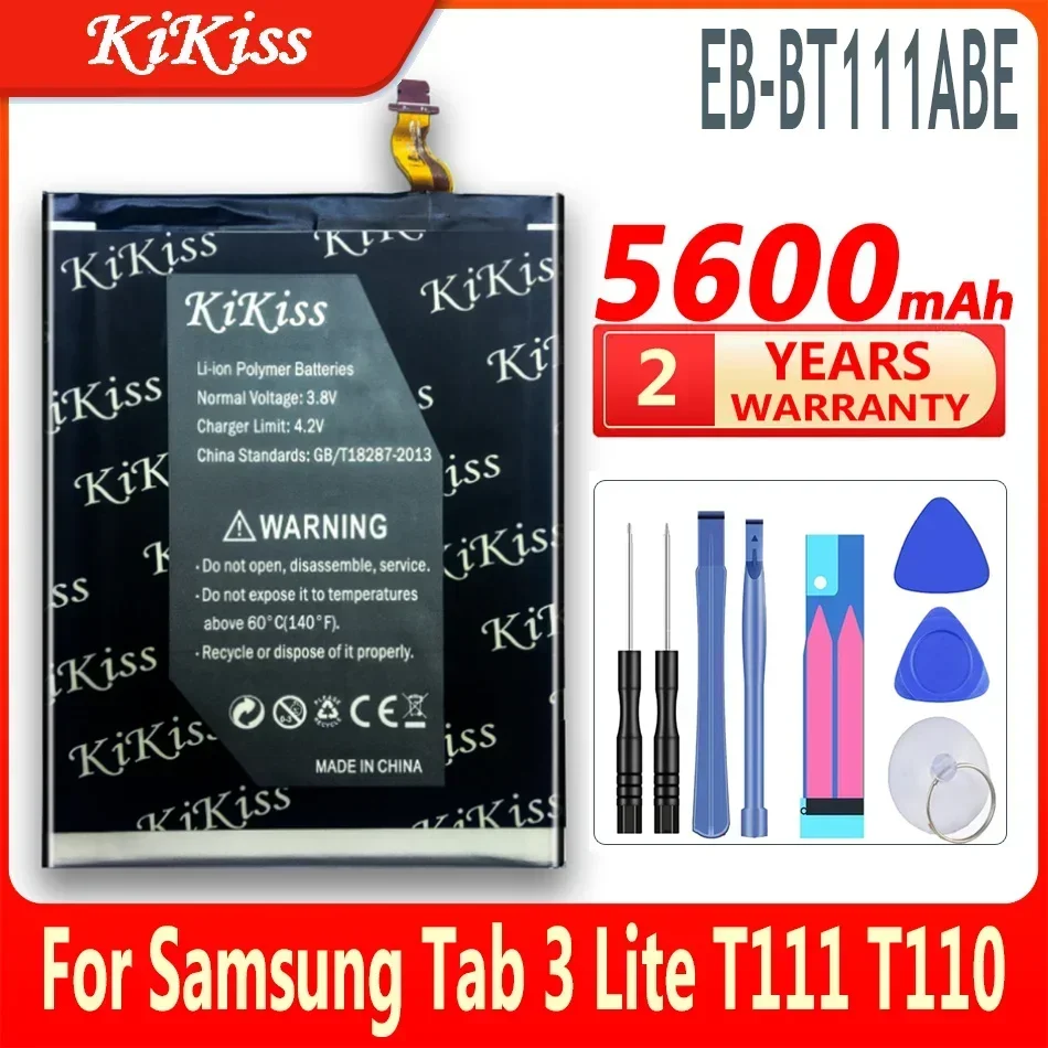 

5600mAh High Capacity Li-ion Polymer Battery For Samsung GALAXY Tab 3 Lite 7.0 SM T111 T110 T115 Tablet , EB-BT111ABE