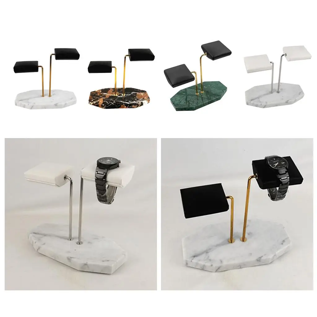 

Leather & Marble Watch Display Stand Holder, an Elegant to Rest and Store