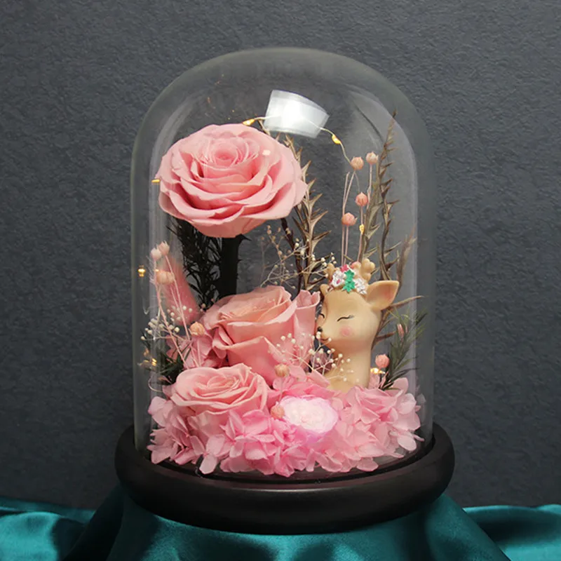 Free Shipping 2sets/pack 12*15cm Different Optional Base Glass Dome Vase Home Decoration Transparent Cover DIY Gift Wedding Prop