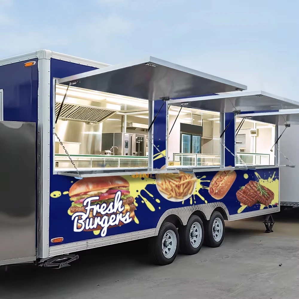 

Mobile Restaurant Coffee Cart Fully Equipped Prefab Container Food Trailer Sandwich Taco Commercial Grade Reliable Performance