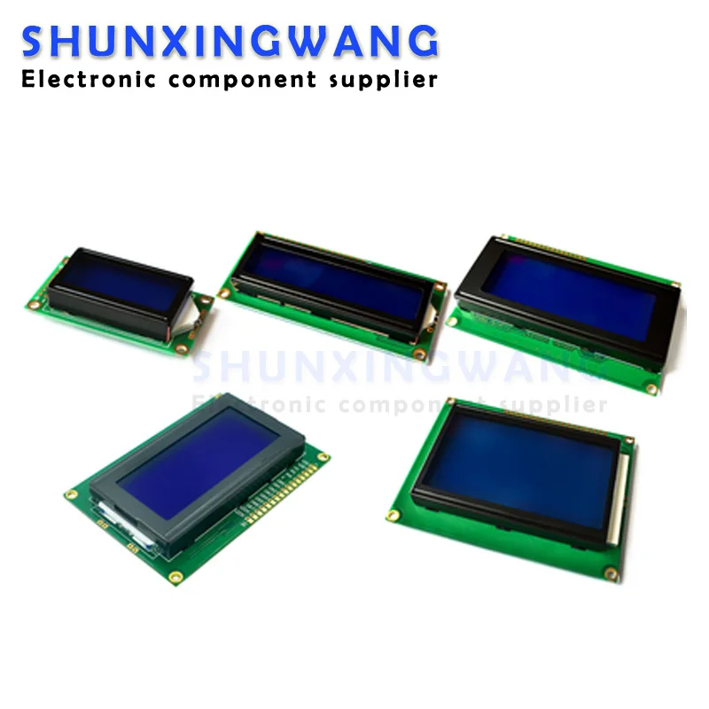 Blue screen/yellow green screen 1602A/2004A/12864B LCD screen 5V LCD with backlight IIC/I2C