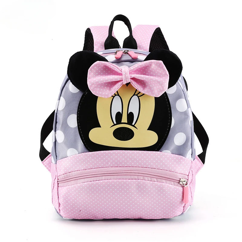 Disney Cartoon Backpack For Baby Boys Girls Minnie Mickey Mouse Children Lovely Schoolbag Kindergarten Schoolbag Kids Gift