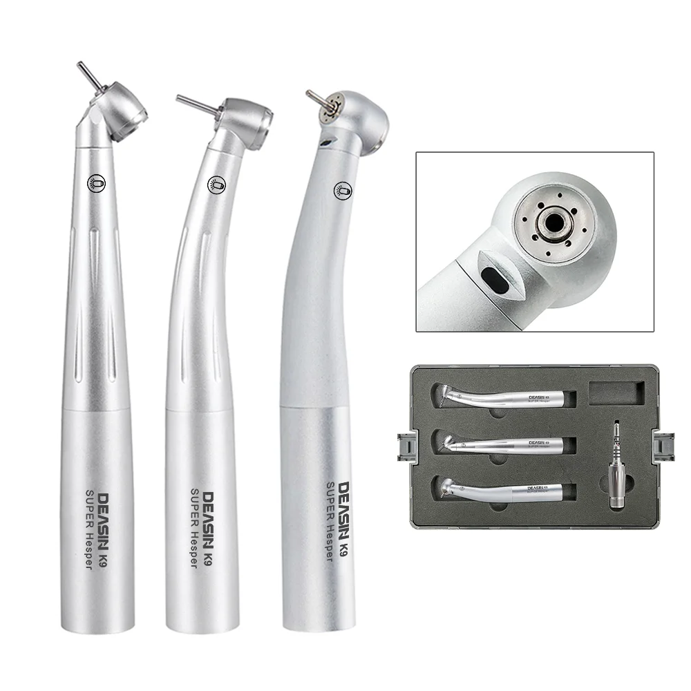 Dental F900 High Speed Led Handpiece Set Optical Fiber Turbine Quick 45 Degree Standard Mini Torque Head Dentistry Tools