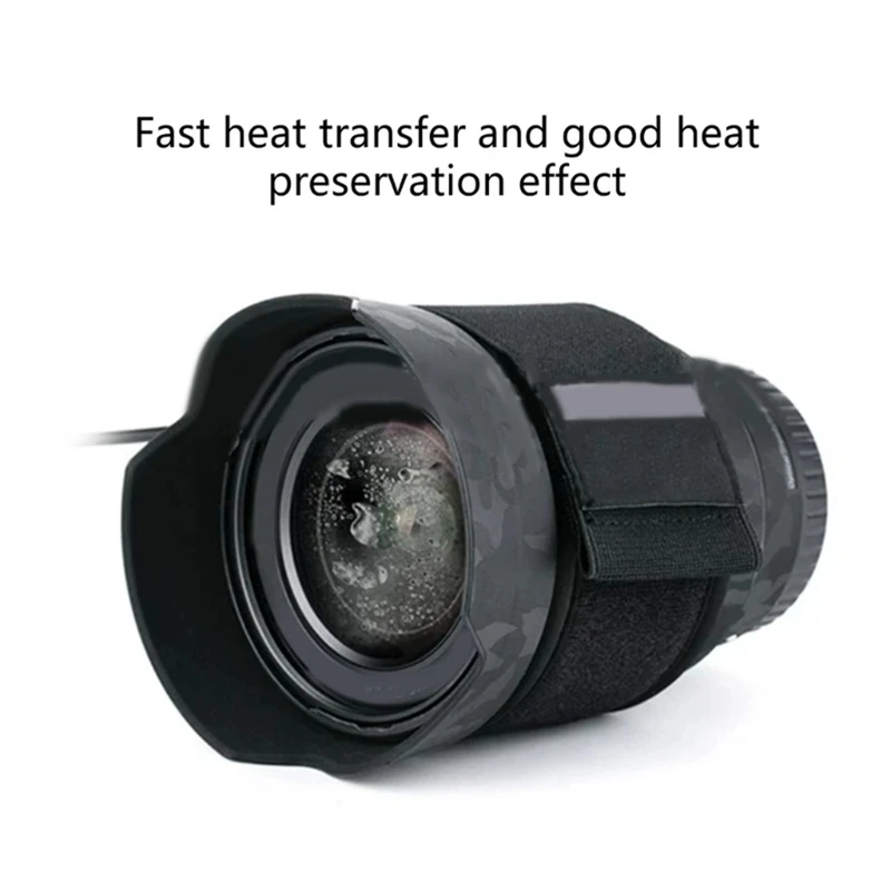 1 PCS Black 3 Gears USB Camera Lens Heating Heater Lens Anti-Condensation Heating Heater