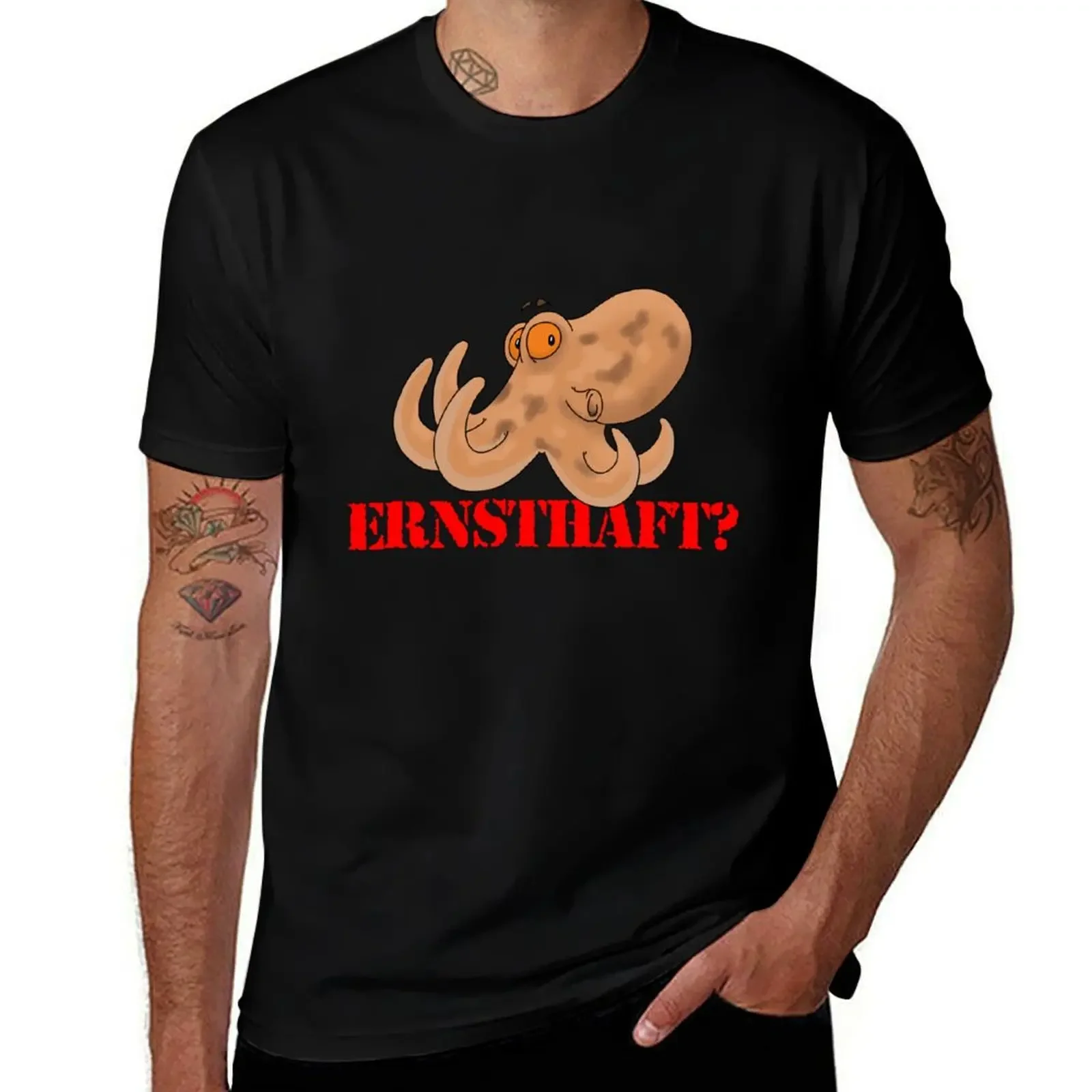 Octopus Squishy asks Seriously? T-Shirt quick-drying graphic t shirts anime Man t-shirt t shirts men