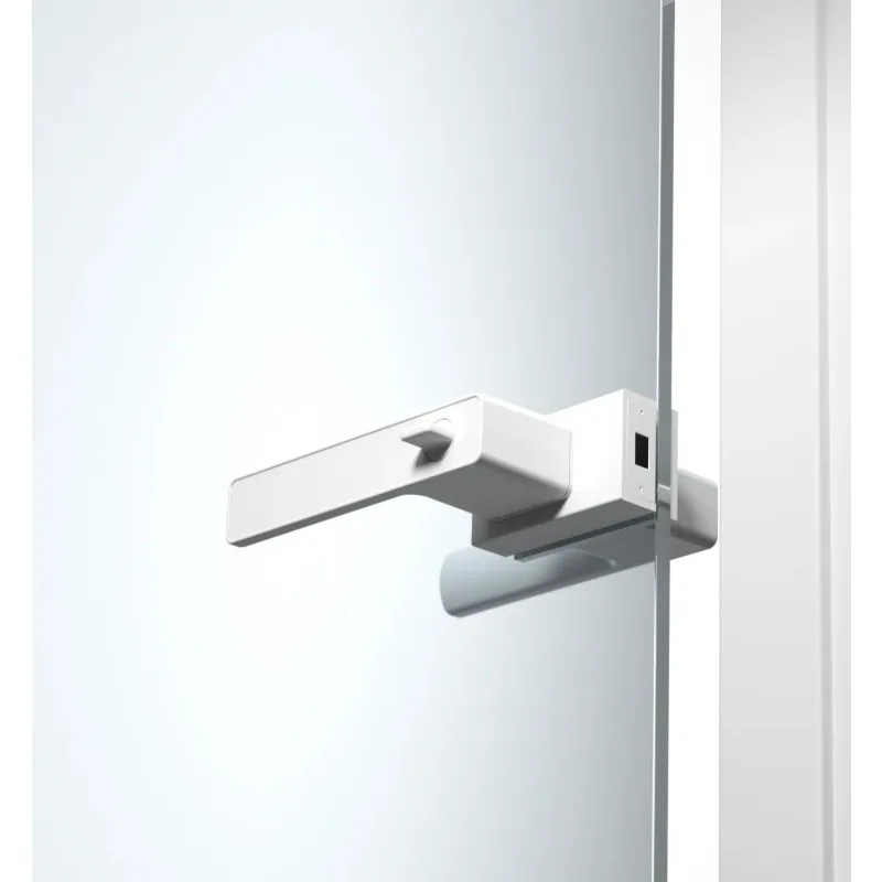 極細フレームガラスドアロック 磁気吸着式 静音 室内ドア 浴室ロック ガラスドア 汎用 室内スイングドアロック