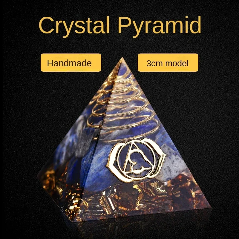 

Natural Crystal Gravel Pyramid Red Crystal Therapy Calm Power Growth Therapy Crystal Gem Pyramid Meditation Tool Decoration Gift