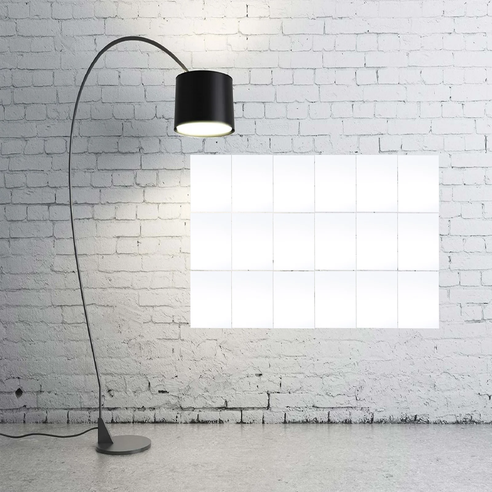 

8pcs Mirror Effect Wall Stickers Self-Adhesive Acrylic Mirror Sheets For Home Diy Decor Living Room Bedroom Rectangle Decals