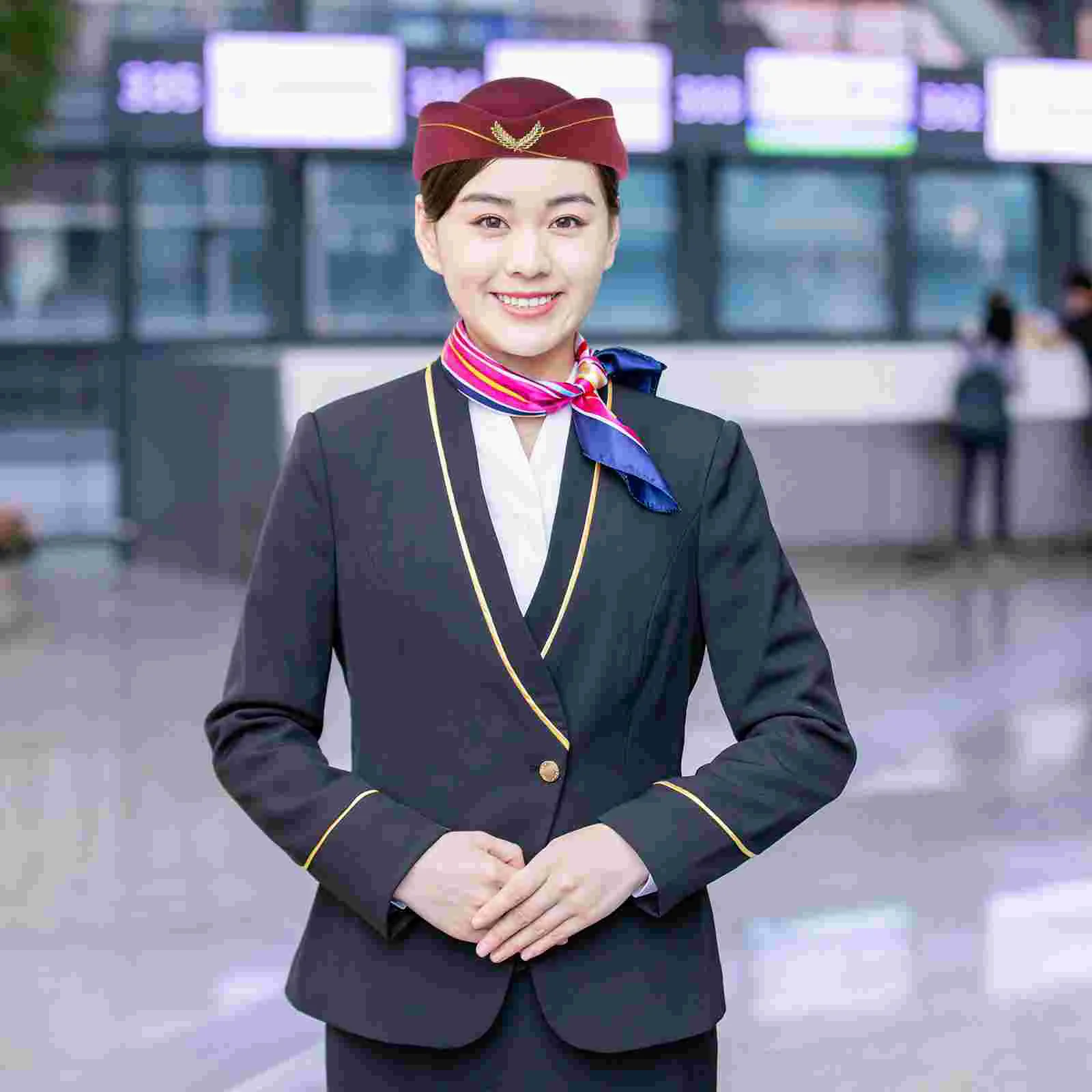 Clothing Man Women's Hats & Caps Air Stewardess Fascinators Flight Attendant Costume