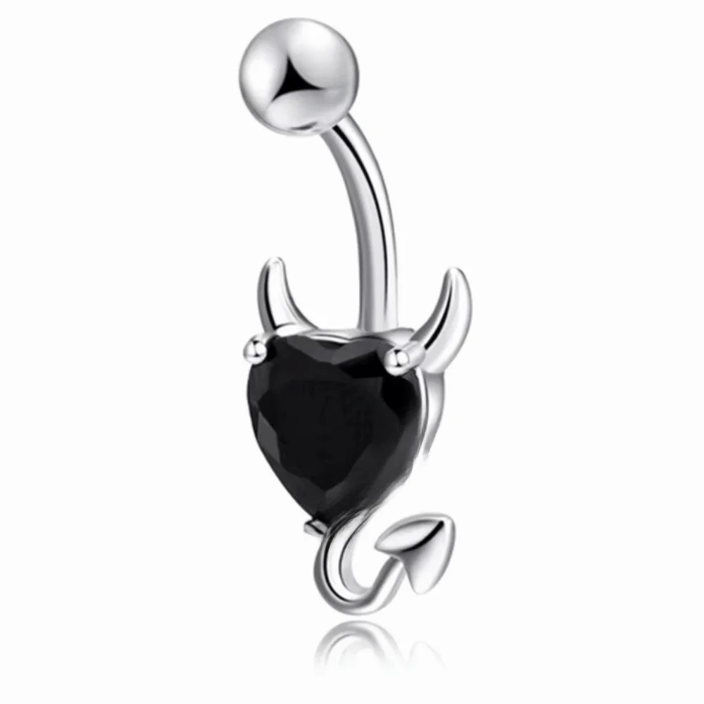 Elegant Crystal Ball Belly Button Rings Copper Assorted Colors Gem Navel Piercing Stylish Zircon Shiny Body Jewelry Accessories