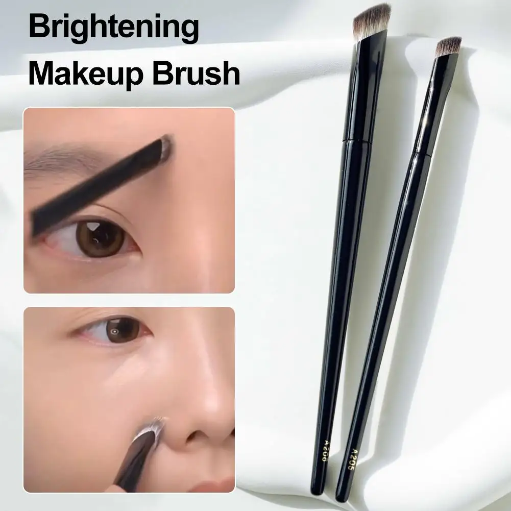 High-gloss Makeup Brush Angled Eyeliner/ Eyebrow Brush Soft and Skin-friendly Fiber Hair Fashion Design Single Eye Brush