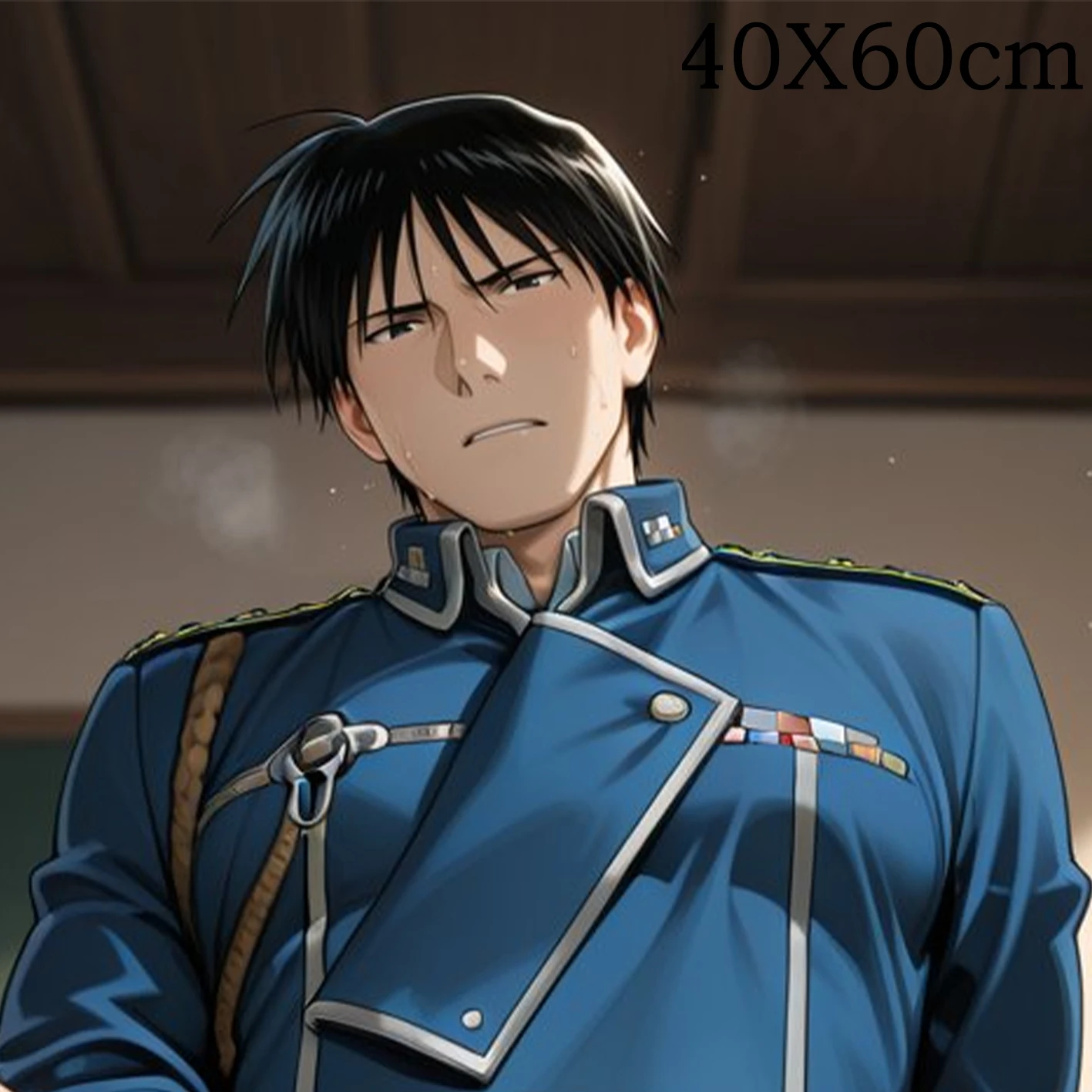 Dakimakura Anime Roy Mustang Pillow Cover Sofa Cushion Double-side Print Throw Pillow Case 40X60cm