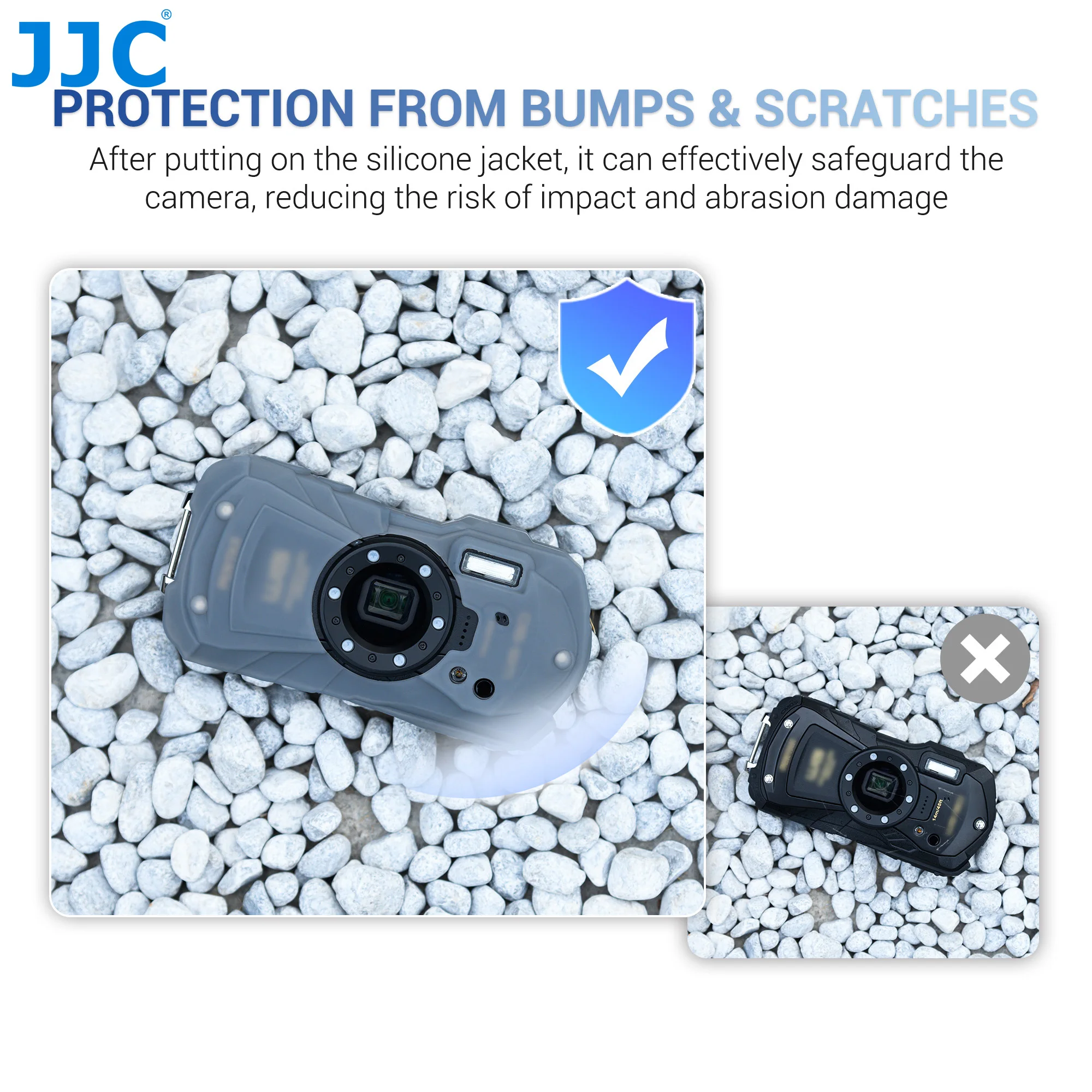 Силиконовая куртка JJC Pentax WG-90 для силиконового чехла Ricoh WG-80, обеспечивающая дополнительную защиту и ручку