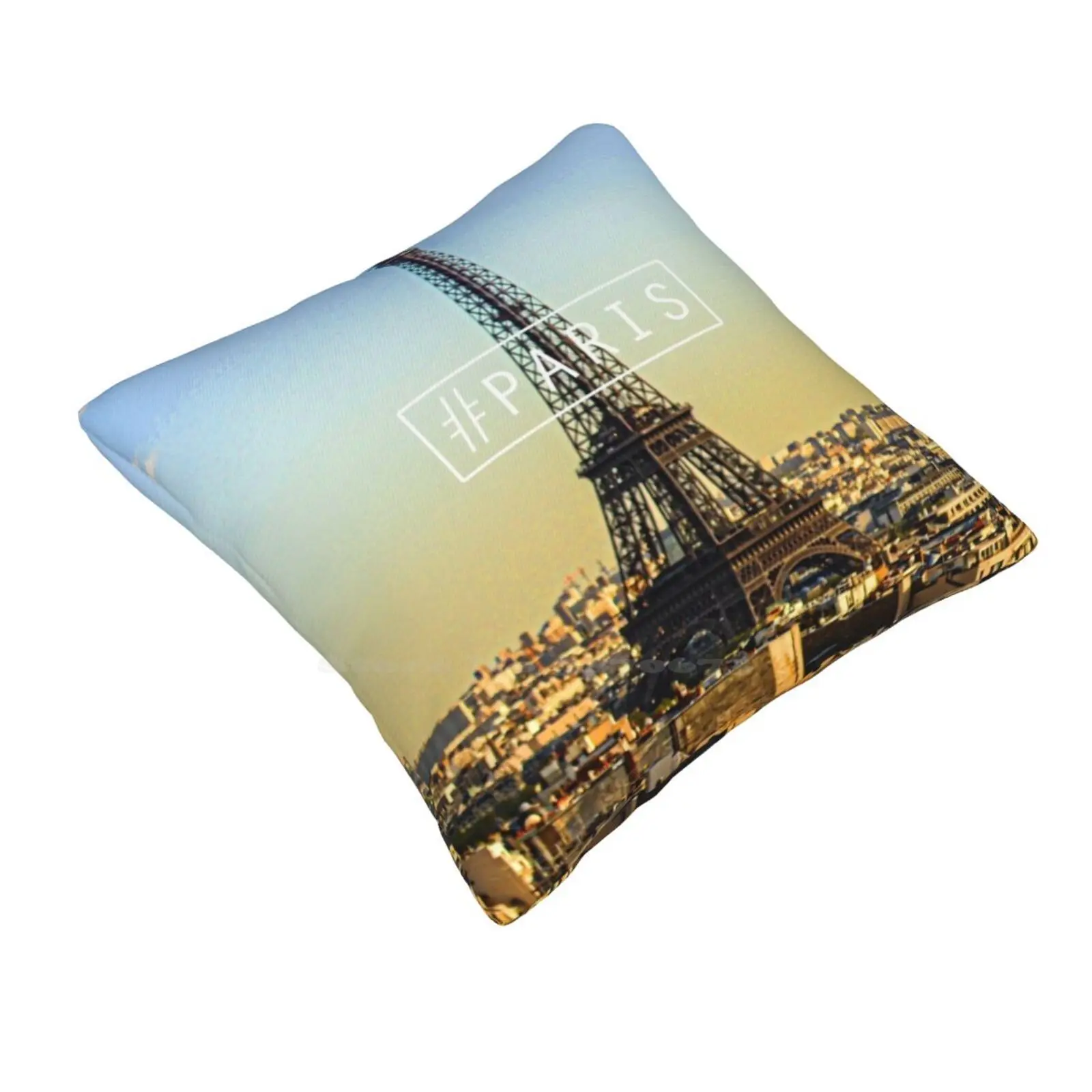 Paris Pillowslip Pillowcase Paris Paname France City Tour Effel Effel Tower Capital Monument Landscape Europe Cool Type