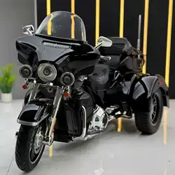 1:9 Tri Glide CVO 2021 Alloy Die Cast Motorcycle Model Toy Vehicle Collection Sound and Light Off Road Autocycle Toys Car