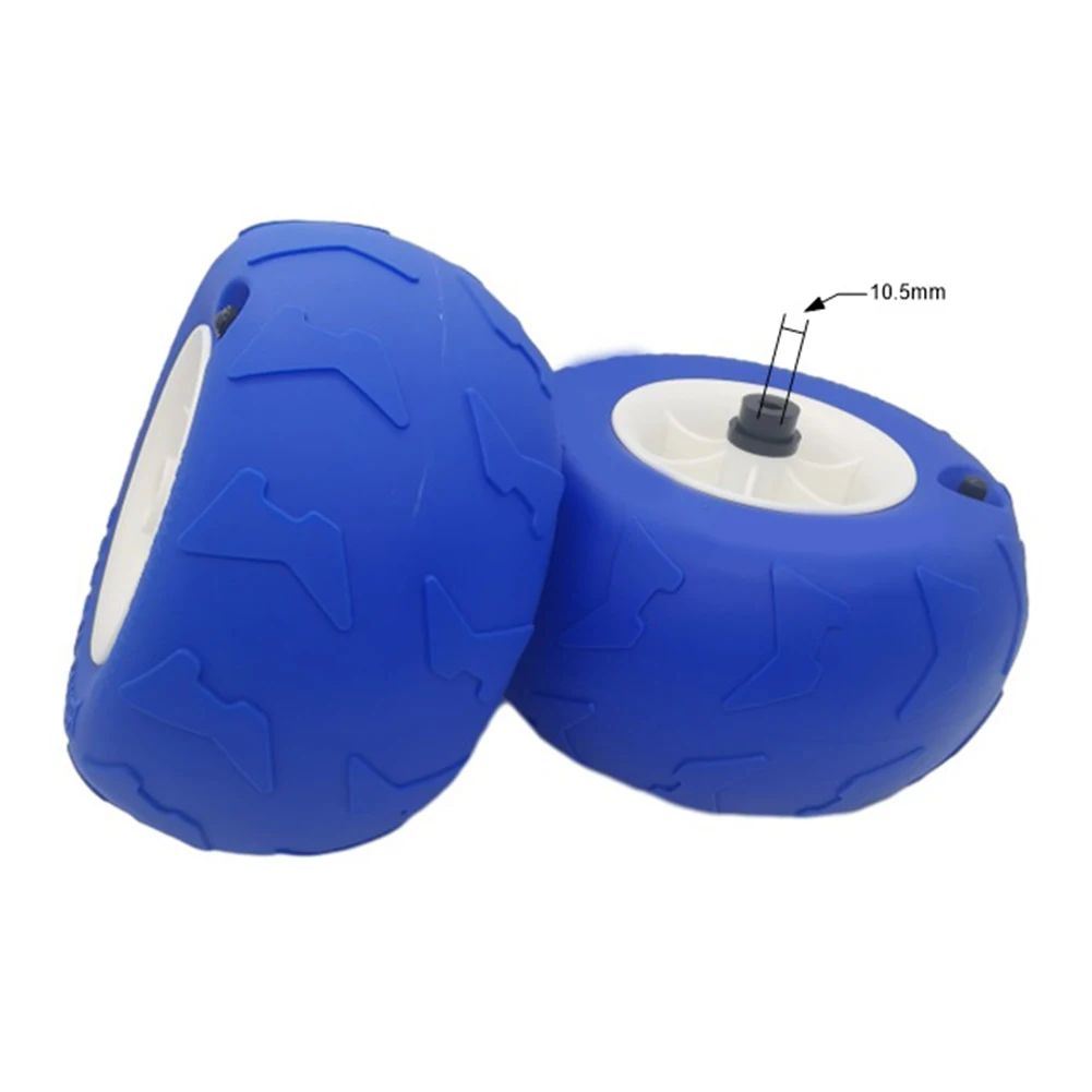 PVC Beach Cart Wheels 230x115mm for Trolleys Used in Kayaking Camping - Wide for tread for Stability on Soft Ground