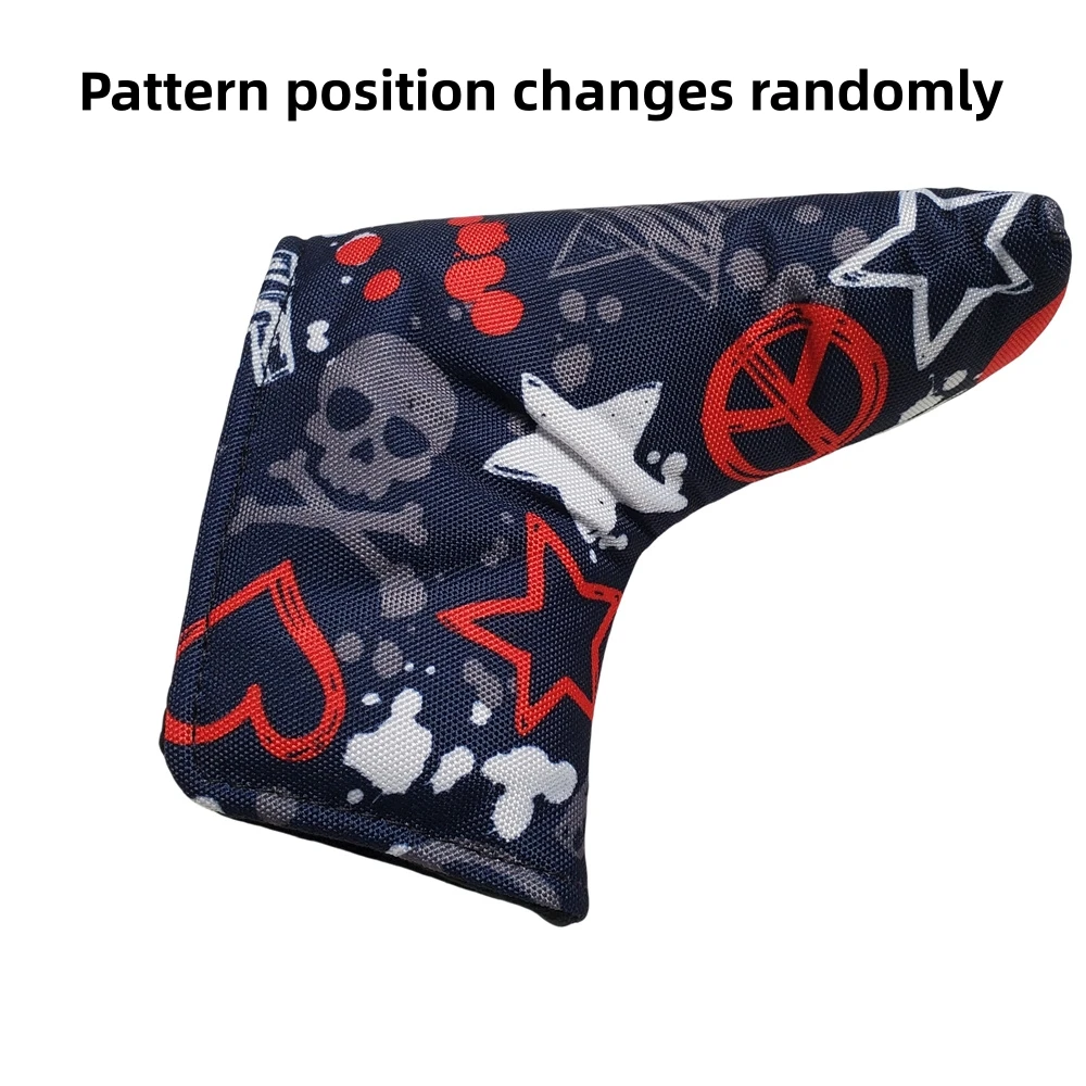 1Pc Skeleton Theme Cloth Golf Putter Cover Suitable For Men And Women Personalized Golf Club Head Cover