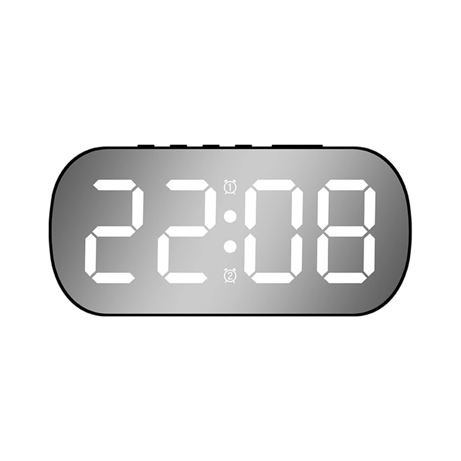 

Digital Alarm Clock Two Display Modes Alarm Function Night Mode Table Clock Date 2. Time Black white light