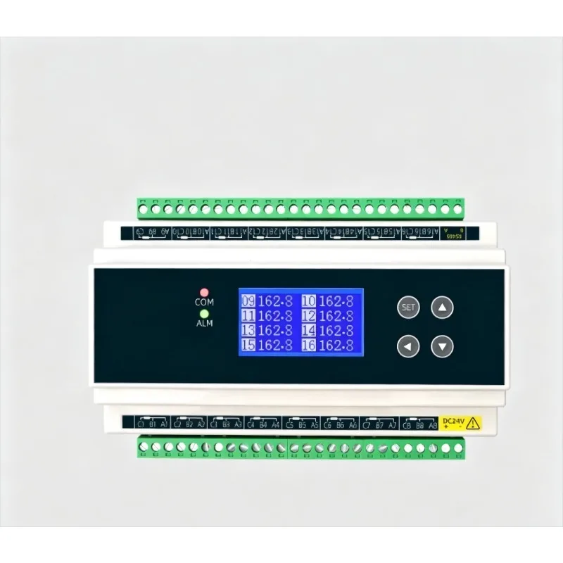 Temperature Collector 8-16 Channel Pt100 Multi-channel Thermal Resistance for Rs485 Communication Temperature Acquisition Module