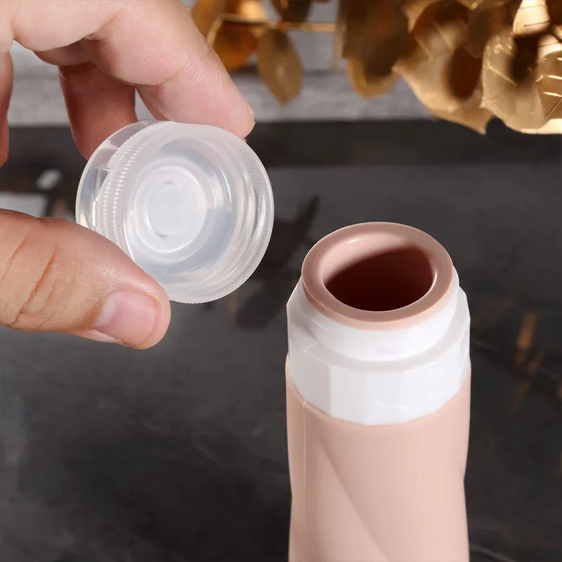 4 szt. przenośnych butelek podróżnych do zabrania na samolot, zestaw podróżny, pojemniki, szampon, żel pod prysznic, dokument HI Morandi