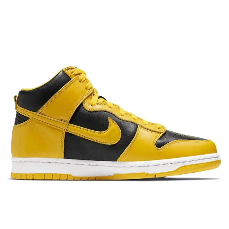 Nike Dunk sapatos de skate retrô alto para homens e mulheres, tênis preto panda slam varsity, esportes casuais ao ar livre, tênis de corrida