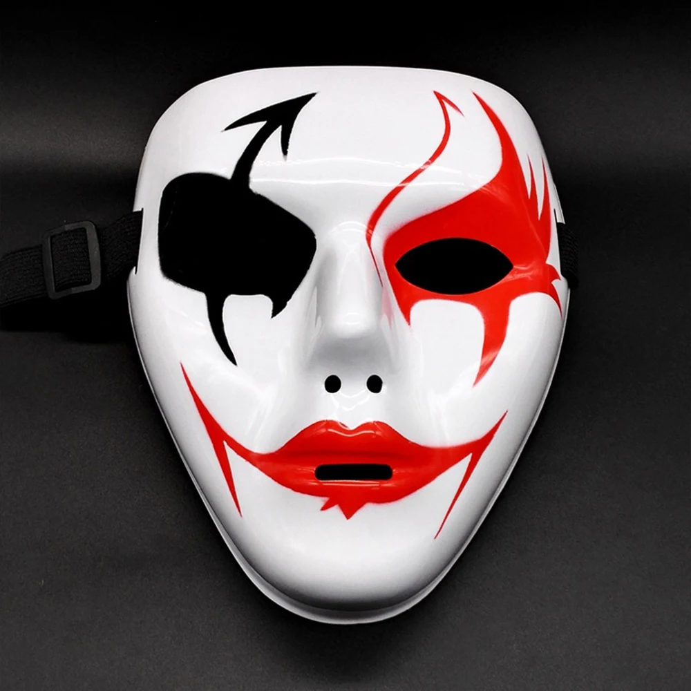 Men Women Hip Hop Adult Mask Ghost Adult Horror Mask Halloween Props Costumes Accessories Full Face Mask