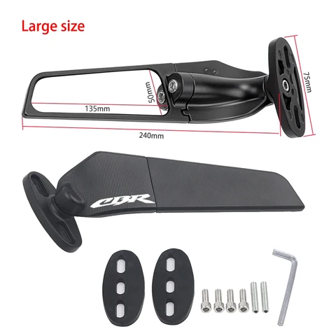 Для Honda CBR600RR CBR1000RR CBR 600RR 1000RR 600 1000 RR универсальное регулируемое направляющее ветровое зеркало заднего вида, зеркала заднего вида