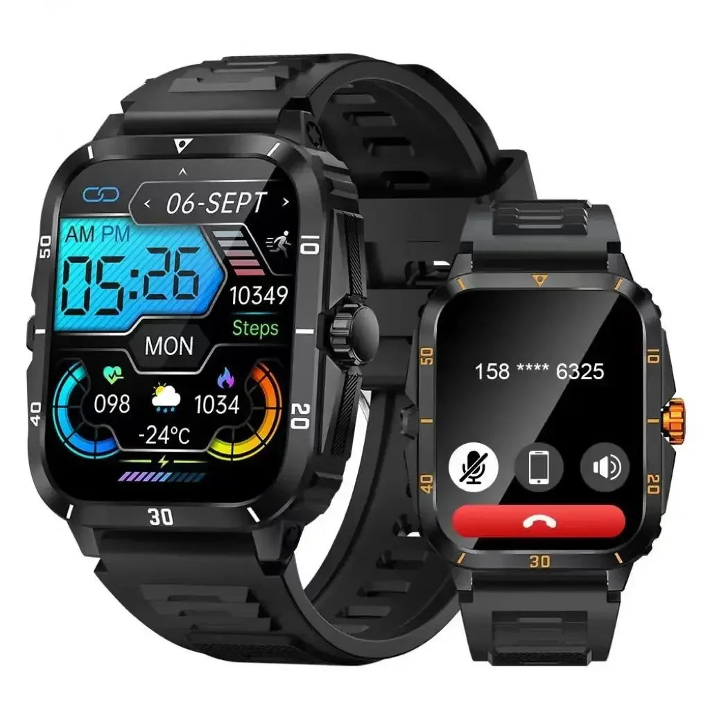 2024 Hot sale outdoor smart watch KT71 Bt call waterproof smartwatch for men women