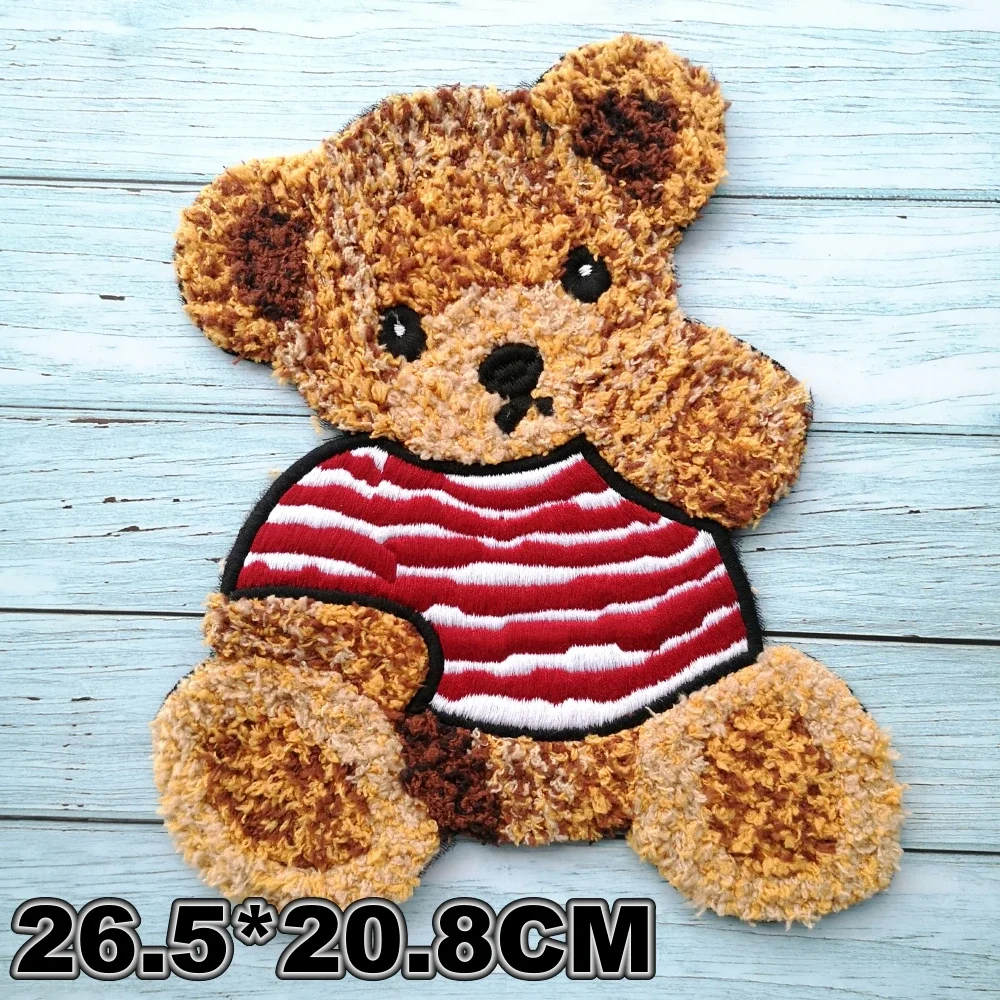 Embroidery Chenille Basketball Bear Patch,sew on Rose Bears Patches,cartoon Badges Animal Appliques,DIY Accessory A219161