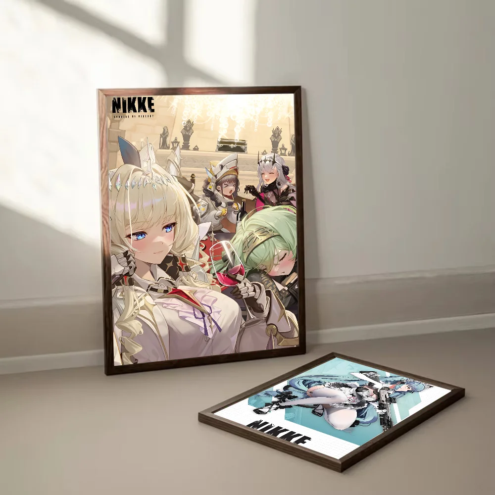 آلهة النصر Nikke الكلاسيكية خمر المشارك ذاتية اللصق الفن ورقة مقاومة للماء ملصق مقهى بار غرفة جدار ديكور #4