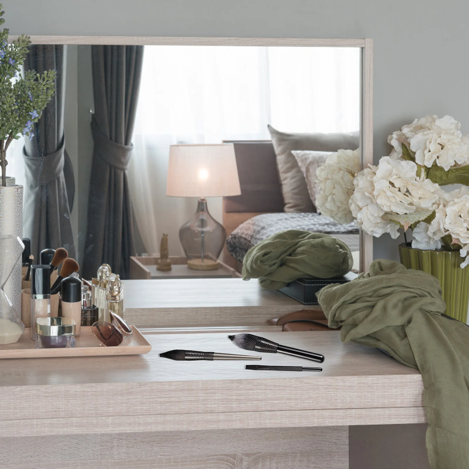 100 قطعة من واقي فرشاة المكياج، غطاء شبكي قابل للتوسيع لتخزين السفر، يحافظ على الفرش على شكل نظيف، أغطية حماية متينة من البولي ايثيلين