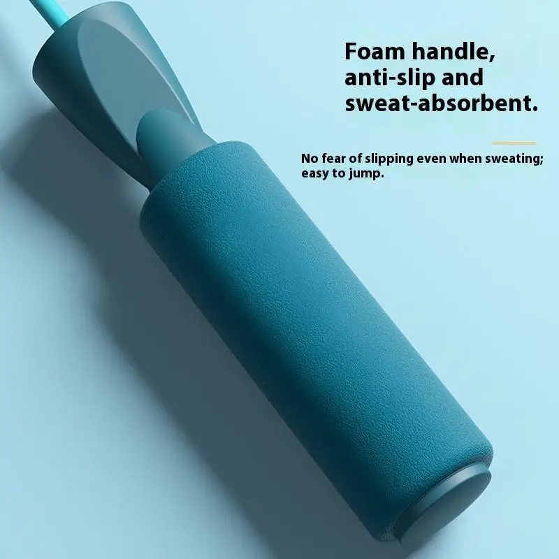 حبل قفز قابل للاستبدال مع كرات ثقيلة، تدريب اللياقة البدنية، كمال الأجسام، حبل الطفر السريع، معدات الصالة الرياضية #4