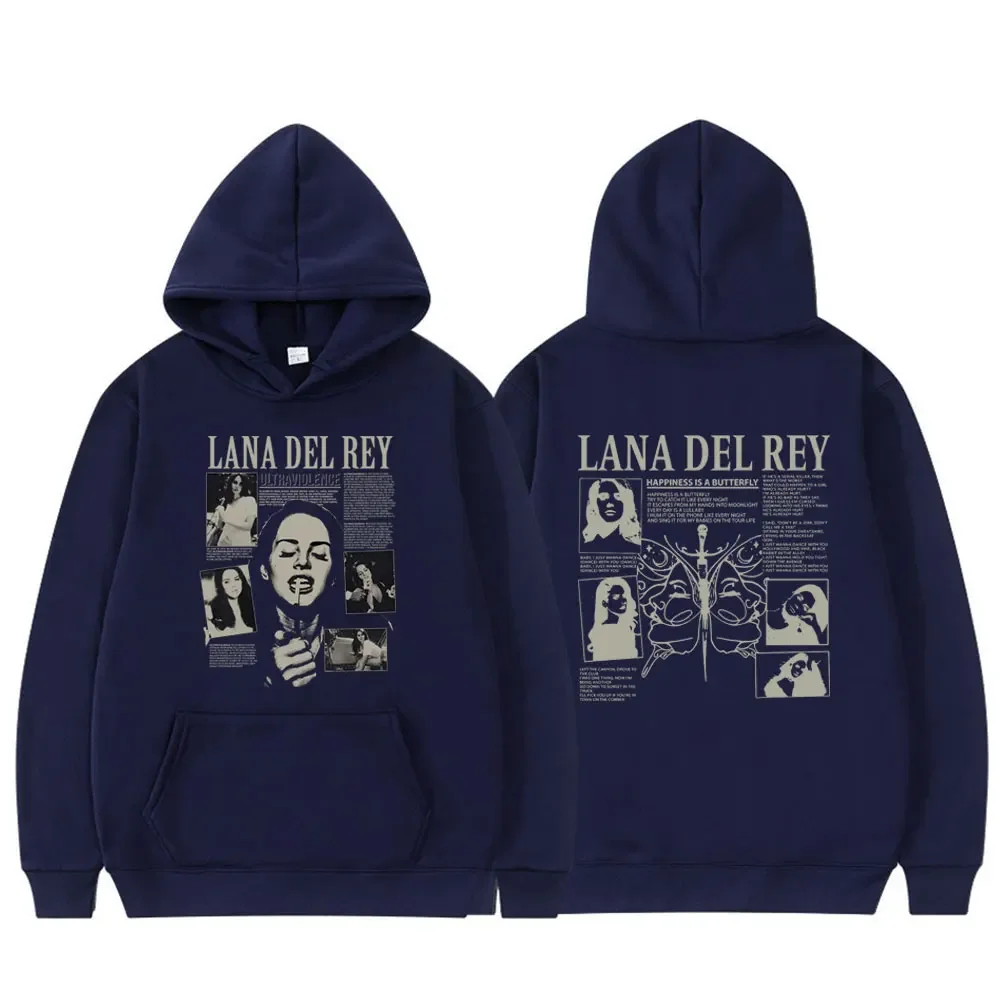 Hoodies Singer Lana Del ReyUltraviolence Music Album Men Women Fashion Neutral Hip Hop Sweatshirt Oversize Hoodie Coat Tracksuit