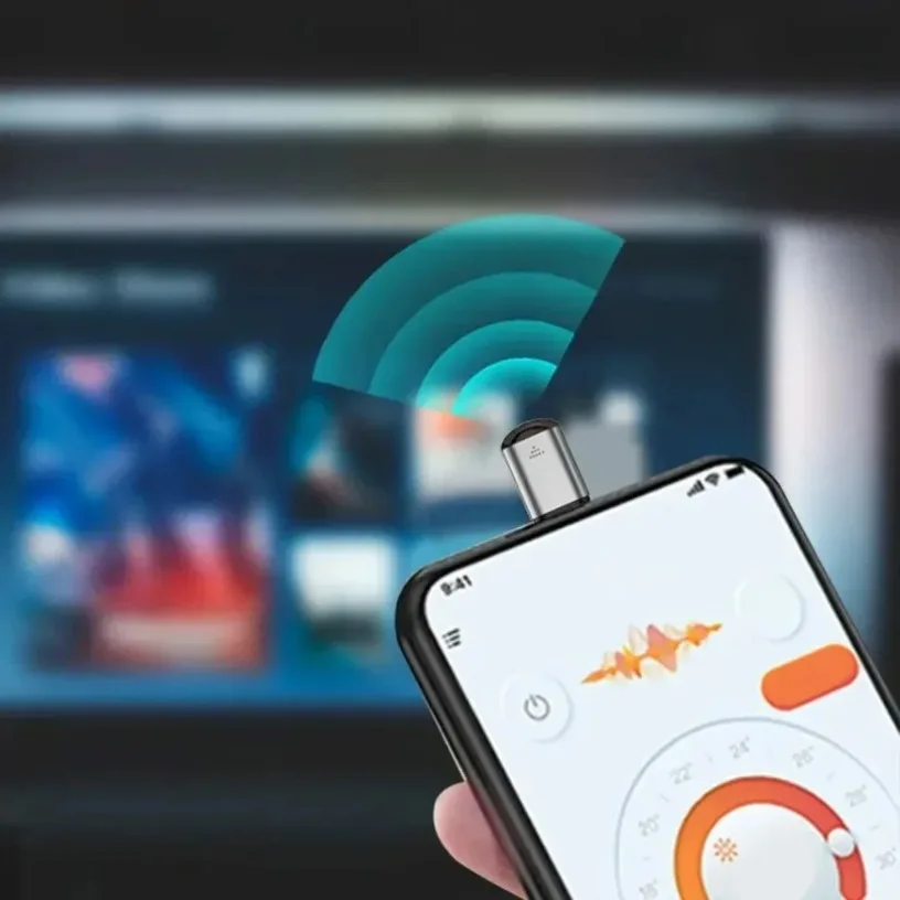 محول جهاز إرسال الأشعة تحت الحمراء للهواتف الذكية من النوع C، محول التحكم الذكي في التطبيقات، جهاز تحكم عن بعد بالأشعة تحت الحمراء مناسب للتلفزيون #4