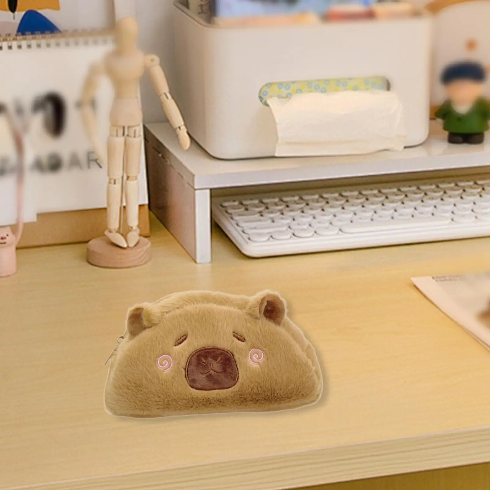 ぬいぐるみカピバラ鉛筆ケース動物文具バッグ家庭用子供男の子
