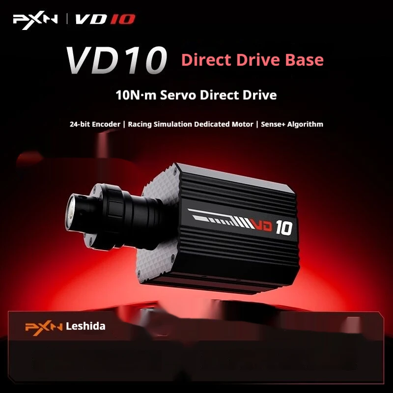 PXN VD10 Game Steering Wheel Servo Direct Drive 10Nm Base Simulator Driving Car Racing Simulator PC Gaming Accessories Gift