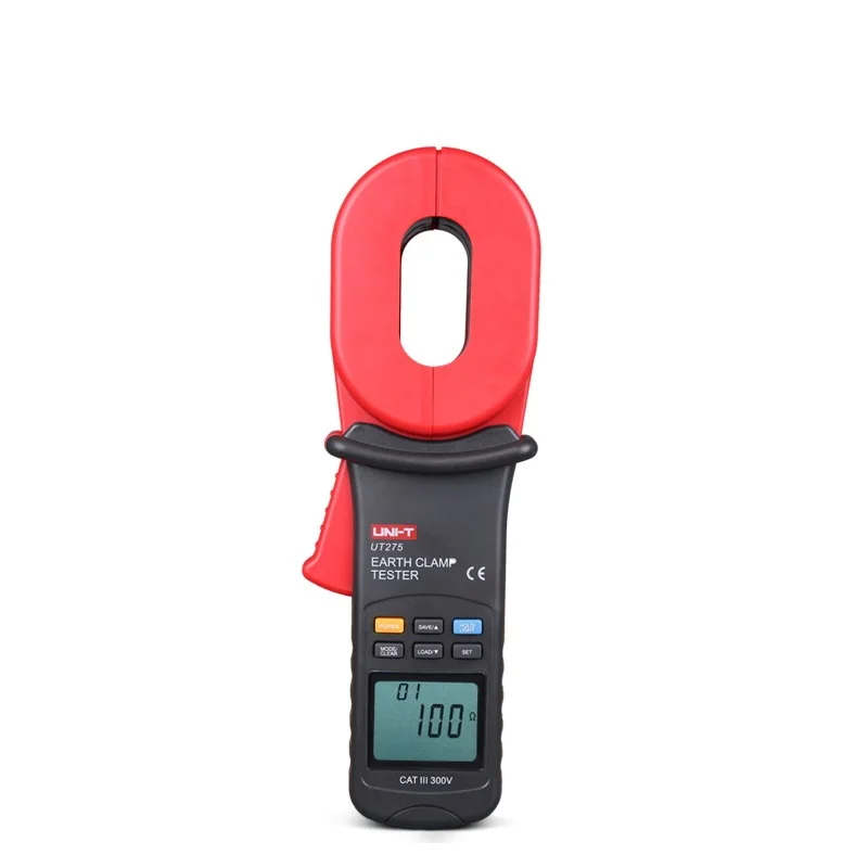 UNI-T UT275 Digital Clamp Earth Ground Tester Resistance Meter 0-1000 Ohm Leakage Current Test Meter