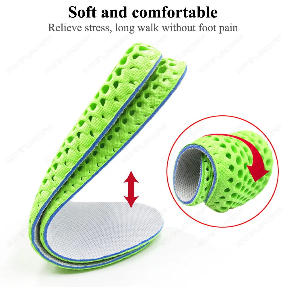 Height Increase Insoles For Men Women 1.5/2.5 Cm Up Invisiable Mesh Deodorant Breathable Cushion Honeycomb Shock Absorption Pads