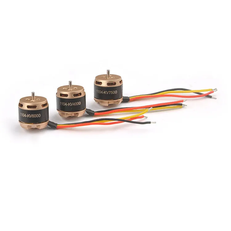 4PCS Happymodel SE1104 Brushless Motor KV6000 Miniature Brushless Motor, Model Aircraft Crossing Machine FPV