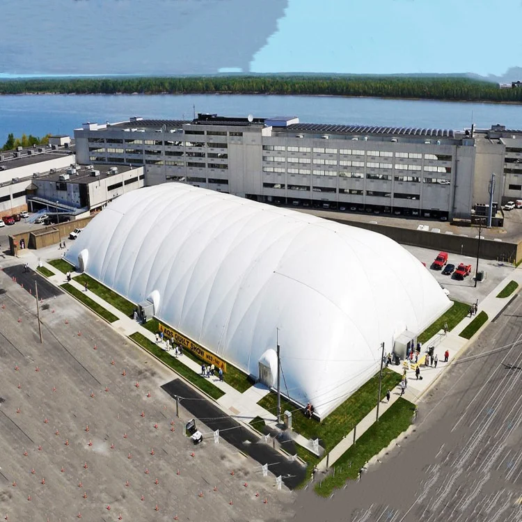 고품질 대형 차양 방수 스포츠 경기장 체육관 필드 캐노피 인플레이터블 텐트 이동식 재활용 에어돔