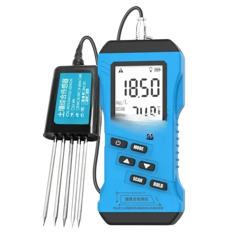 7 in 1 Rapid Soil Tester Meter Nitrogen Phosphorus Potassium N P K PH Humidity Moisture Nutrient Conductivity  EC