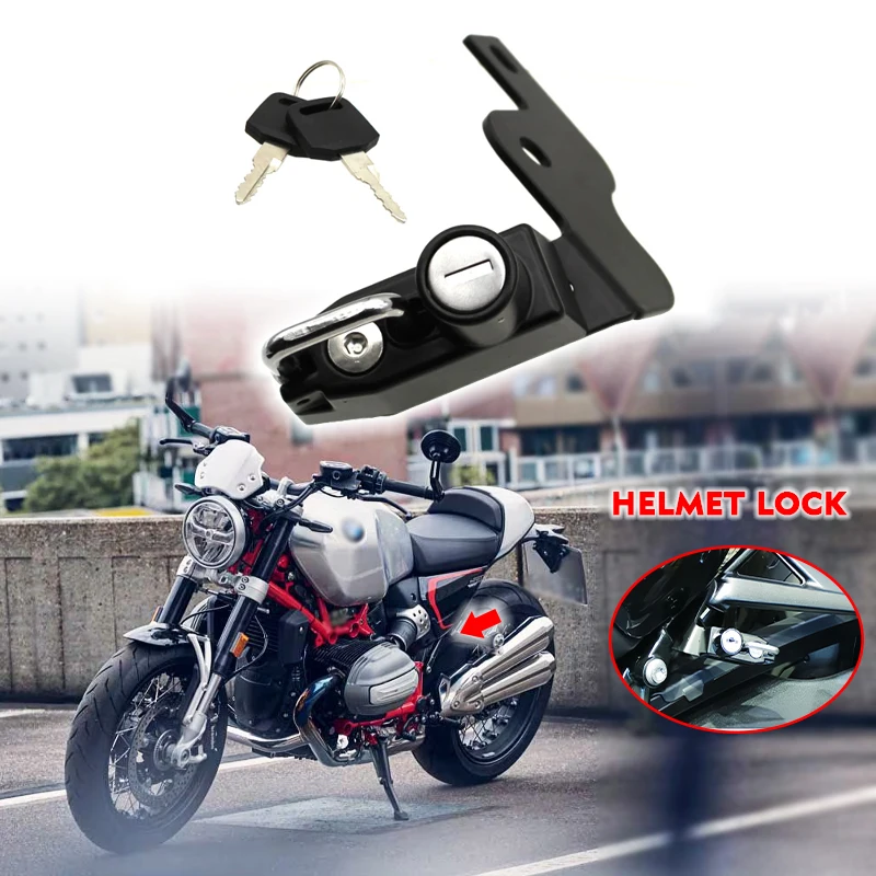 Motorcycle Helmet Lock Anti-theft Security Aluminum Alloy Mount Hook For BMW R12 R12NINET r12 nineT R 12 NINET 2024 2025