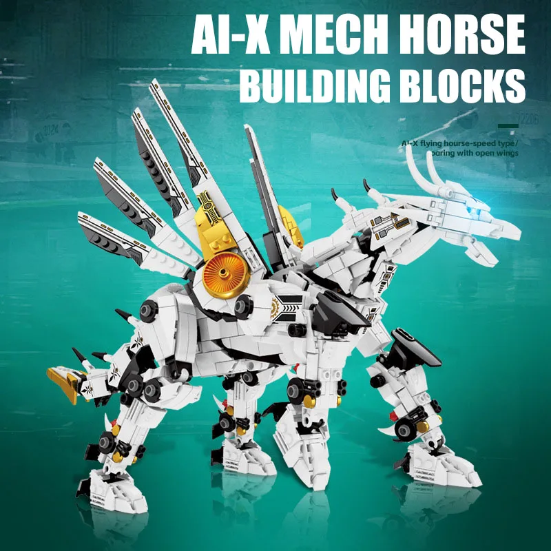 City MOC 2150pcs Mech War-horse Model Kit Building Blocks Technical DIY Mechnical Robot Bricks Toys For Children Boys Gifts