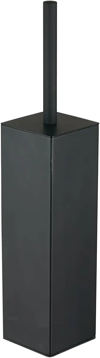 

Matte Black Square StainlSteel Toilet Brush with Holder, 304 Modern Toilet Brush Set – Rust Resistant