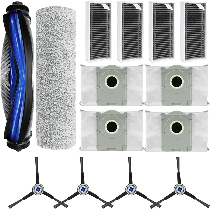 【Berserk】piezas de repuesto para Ecovacs Deebot X8 Pro Omni para Yeedi S14 Plus accesorios de Robot aspirador filtro de cepillo bolsas de fregona