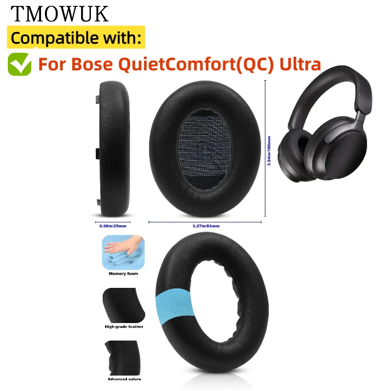 

Replacement Earpads For Bose QuietComfort(QC) Ultra Ear Cushion Headphone Ear Pad