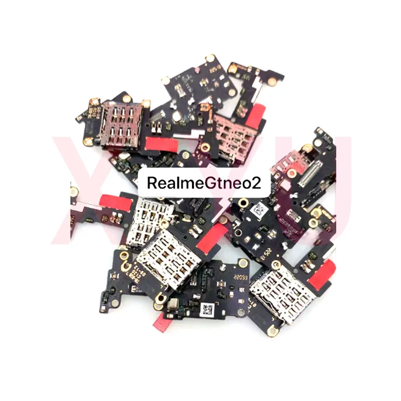 For OPPO Realme GT Neo2 Neo3 Neo5 Neo 2 3 5 SE SIM Card Reader Holder Flex Cable Conecction Mic Microphone Board