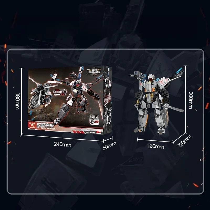 Robot Building Blocks, Deformable Mecha Toys, Cyberpunk Series Assembled Model Ornaments, Children's Toys Birthday Gifts view 5