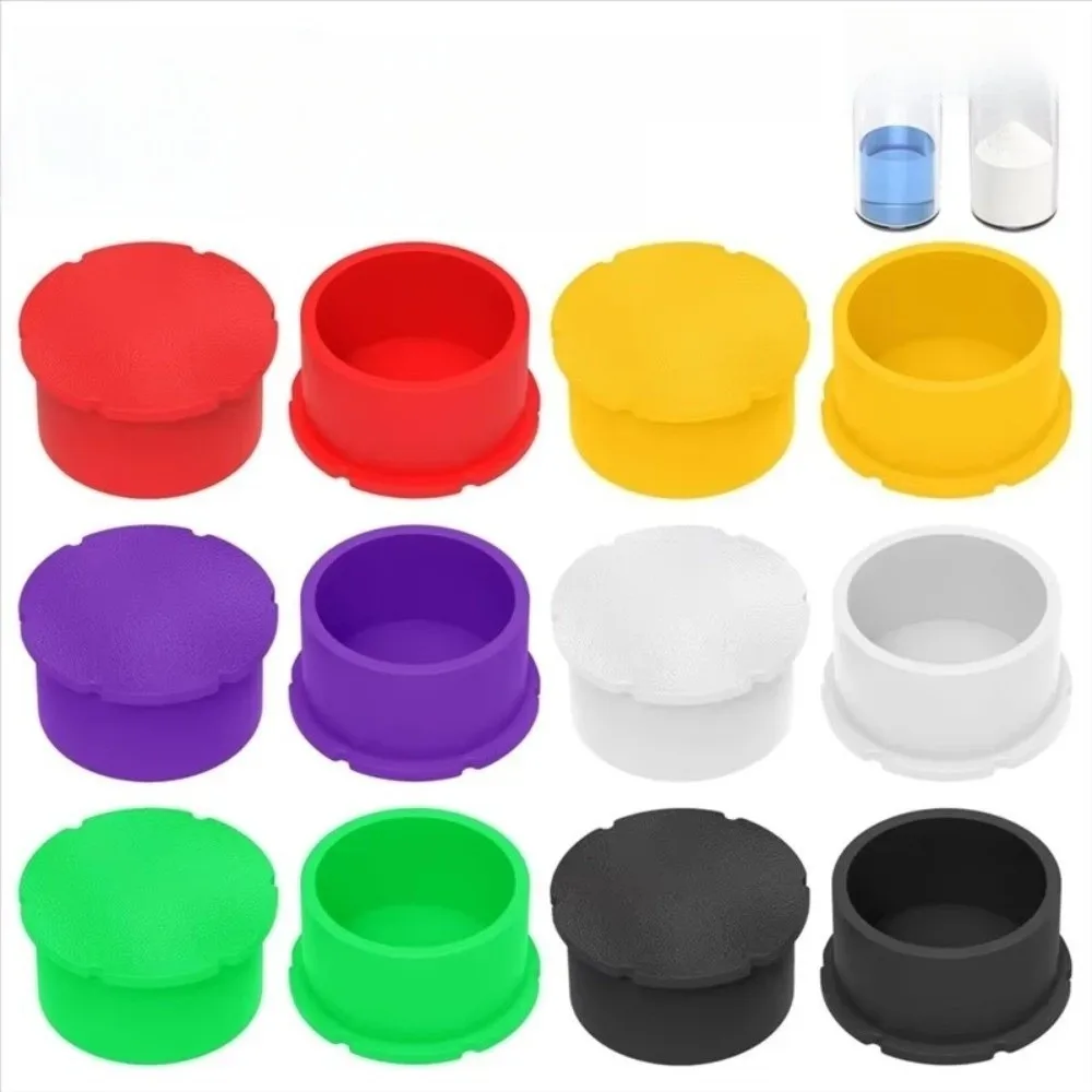 12Pcs/Pack Leak Free Glass Vials Protective Vial Caps Leak-Proof Dust Plug Bottle Cap Sealer Stopper Reusable Bottle Cover